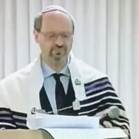 Rabbi Uri Lam (Screen capture: Twitter)