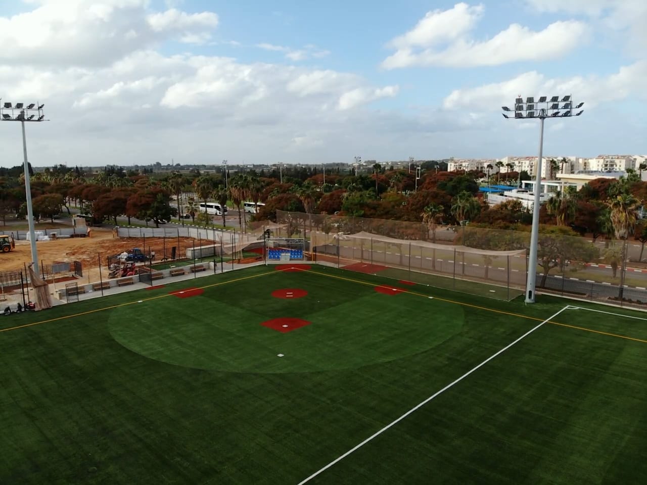 The Ezra Schwartz Memorial Field in Ra’anana. (Courtesy Israel Association of Baseball)
