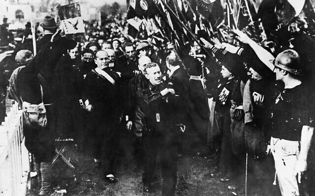 A photo of the March on Rome which was led by Mussolini, October 24, 1922 . (AP photo)