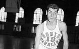 FILE - North Carolina basketball star Lennie Rosenbluth is shown during a practice session at an unknown location, February 27, 1957. (AP/File)