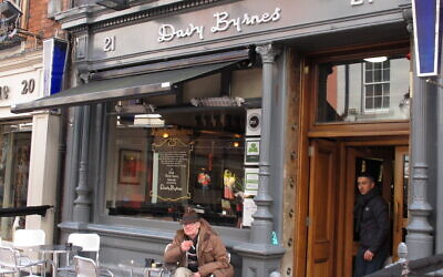 This March 21 photo shows Davy Byrne's pub in Dublin city, Ireland. The pub was famously mentioned in James Joyces' 'Ulysses' when the protagonist of the novel, Leopold Bloom, ate lunch there (AP Photo/Helen O'Neill)