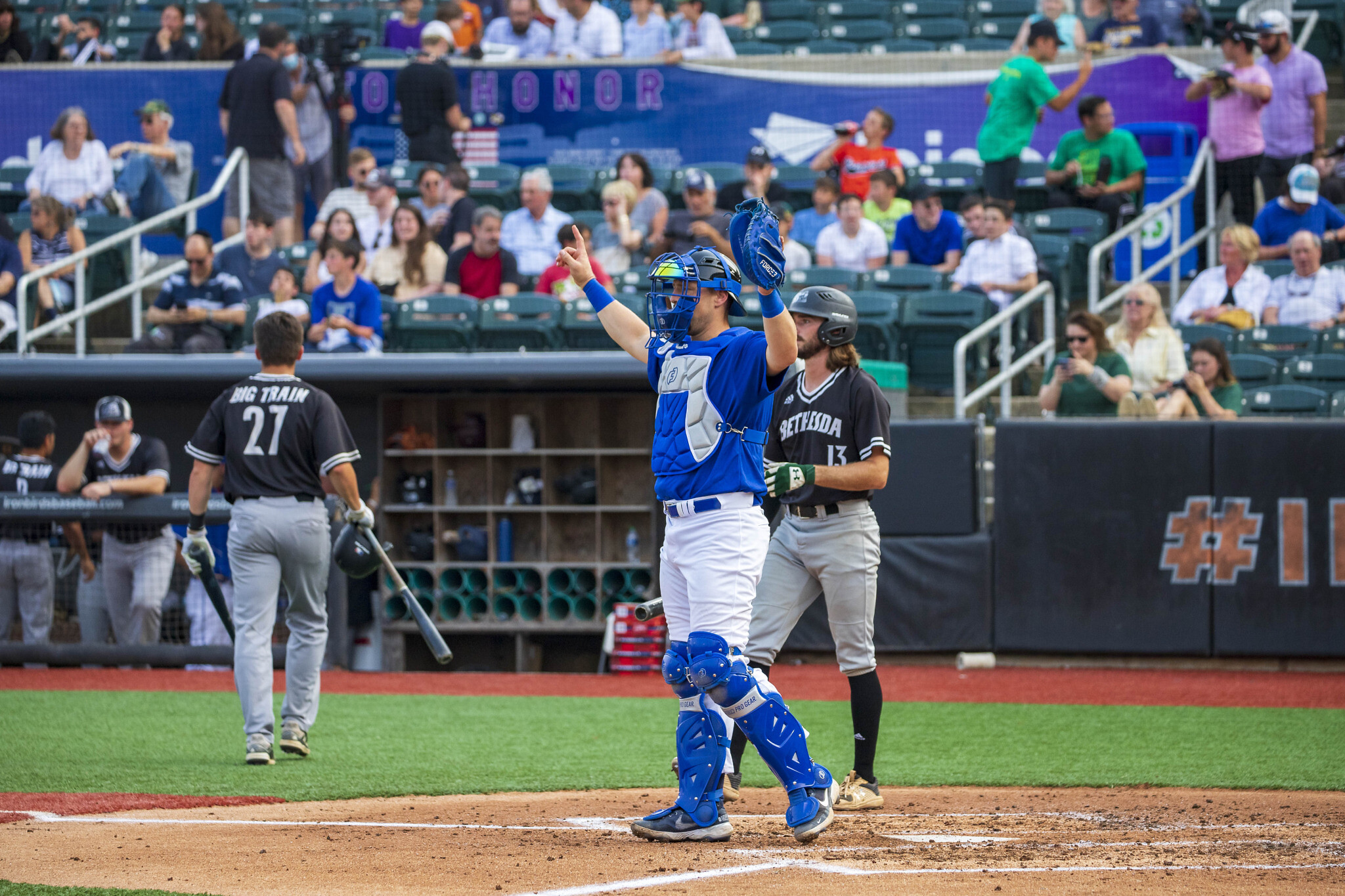 Catcher Ryan Lavarnway playing for Team Israel in this undated photo. (Courtesy IAB)