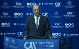 Defense Minister Benny Gantz speaks at the Cyber Week conference in Tel Aviv, June 29, 2022. (Screenshot: Youtube)