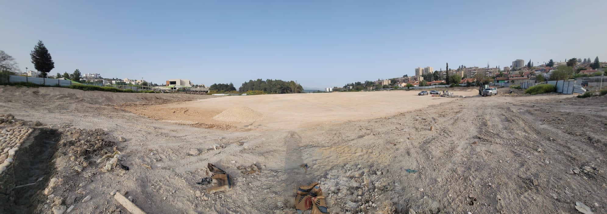 Construction on the upcoming baseball complex in Beit Shemesh. (Courtesy Israel Association of Baseball)