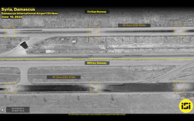 Η Ρωσία επιτίθεται στο Ισραήλ, καθώς οι δορυφορικές εικόνες δείχνουν το αεροδρόμιο της Δαμασκού με «ανάπηρη» μετά την επιδρομή