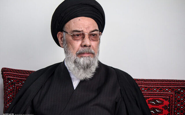 Senior Iranian cleric Ayatollah Yousef Tababaeinejad in 2015 (Wikimedia commons)