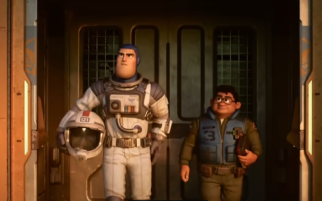 A screenshot taken from the cinematic trailer of the animated film "Lightyear," releasing on June 17. (YouTube/Pixar)