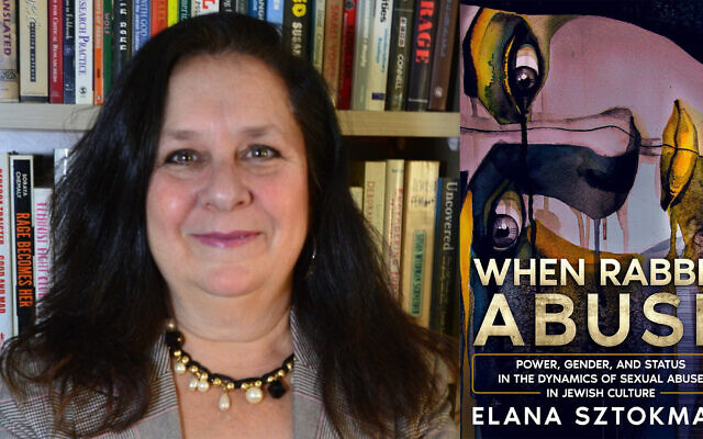 'When Rabbis Abuse' author Elana Sztokman. (Courtesy of Sztokman; photo illustration by Mollie Suss/ JTA)