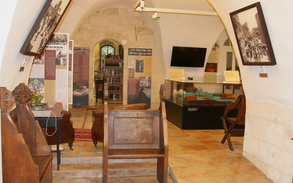 Inside the Emanuel Compound's Heritage Museum, June 2022. (Shmuel Bar-Am)