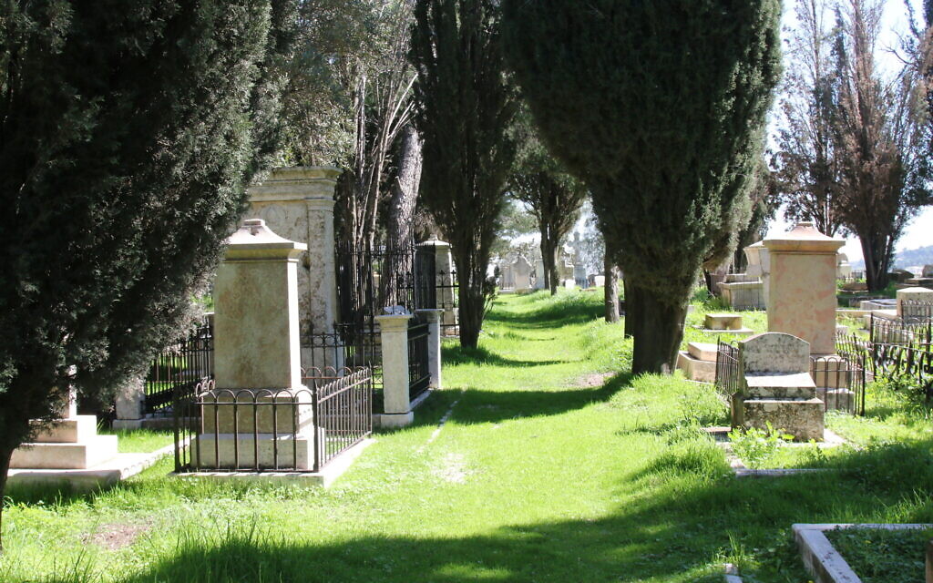 The Protestant cemetery on Mt. Zion, June 2022. (Shmuel Bar-Am)