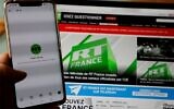 This file photograph taken on March 2, 2022, in Paris, shows RT France network down due to a European Union decision after the Russia's invasion of Ukraine (Ludovic MARIN / AFP)