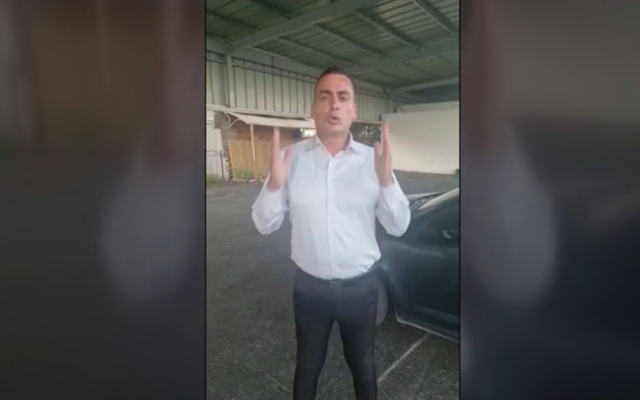 Yoni Jorno, self-declared competitor in the upcoming Likud primaries, July 24. 2022. (Channel 12 screenshot; used in accordance with clause 27a of the Copyright Law)