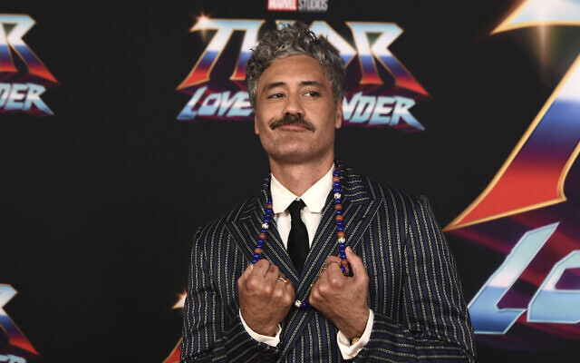 Director Taika Waititi arrives at the premiere of 'Thor: Love and Thunder' on June 23, 2022, at the El Capitan Theatre in Los Angeles. (Photo by Jordan Strauss/Invision/AP)