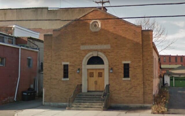Screen capture of Temple Beth-El synagogue, Hornell, New York. (Google Maps)