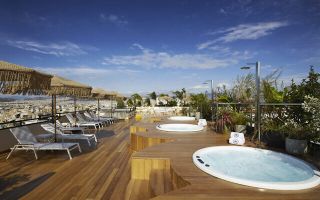 Rooftop of the Brown Acropol Hotel on Omonia Square in Greece. (courtesy Brown Hotels)
