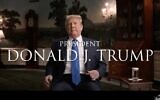 Screen capture from video of the documentary 'Unprecedented,' featuring interviews with then-US president Donald Trump and his inner circle, 2020. (YouTube)