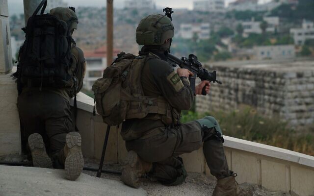 Illustrative: Israeli soldiers are seen operating in the West Bank, July 6, 2022. (Israel Defense Forces)