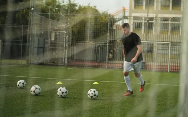 Razi, a soccer player identifying as gay, in a campaign launched by the Culture and Sports Ministry aimed at combating prejudice against the LGBTQ community in sport. (Screengrab/YouTube)