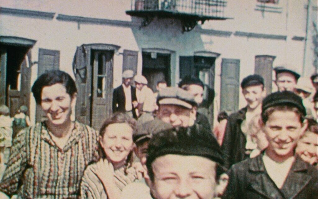 Children living in the predominantly Jewish village of Nasielsk, Poland, in 1938 as seen in Bianca Stigter’s 'Three Minutes - A Lengthening.' (Image courtesy of Family Affair Films, © US Holocaust Memorial Museum)