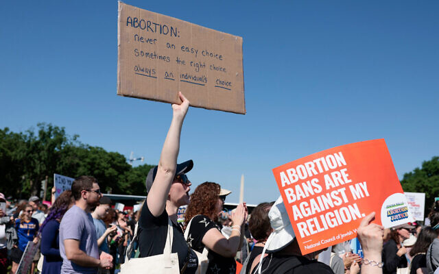 Jews nationwide have been involved in protecting abortion rights, but Florida’s Jews have been uniquely positioned as leaders in their state. (Anna Moneymaker/Getty Images via JTA)