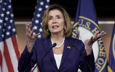 Speaker of the House Nancy Pelosi speaks during a news conference on July 29, 2022, at the Capitol in Washington. (AP Photo/J. Scott Applewhite)