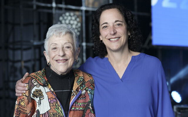 An undated photo of Carnegie Medal of Philanthropy winners Lynn (right) and Stacy Schusterman. (Courtesy of the Carnegie Medal of Philanthropy via AP)