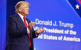 Former President Donald Trump arrives to deliver the final remarks during Conservative Political Action Conference (CPAC) at the Hilton Anatole in Dallas, on Saturday, Aug. 6, 2022. (Shafkat Anowar/The Dallas Morning News via AP)