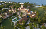Aerial view of President Donald Trump's Mar-a-Lago estate, Tuesday, Aug. 10, 2022, in Palm Beach, Fla. (AP Photo/Steve Helber)