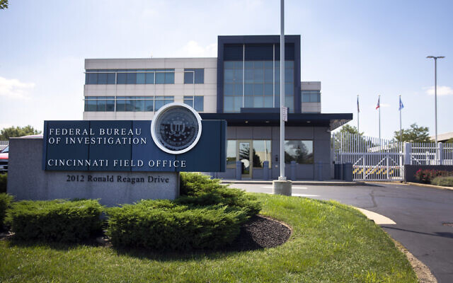 The entrance to the FBI headquarters in Cincinnati, August 11, 2022. (Liz Dufour/The Cincinnati Enquirer via AP)