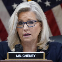 Republican Representative Liz Cheney of Wyoming speaks as the House select committee investigating the January 6 attack on the US Capitol holds a hearing at the Capitol in Washington, June 28, 2022. (AP Photo/J. Scott Applewhite, File)