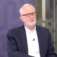 Screen capture from video of former UK Labour party leader Jeremy Corbyn during an interview with Al-Mayadeen, July 2022. (YouTube)