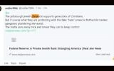 A screenshot shows a reply left on Gab founder Andrew Torba's page after he posted a link to a Pittsburgh Jewish Chronicle story. (Screenshot by David Rullo via JTA)