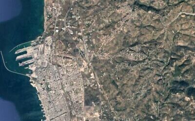 Illustrative: A satellite photo of the Syrian port city of Tartus (Google maps)