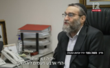 United Torah Judaism party chief Moshe Gafni, during an interview with Channel 12 on August 8, 2022. (Channel 12)