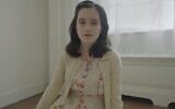 An actress depicting Anne Frank in a new video series about the last six months of her life being released by the Anne Frank House in Amsterdam. (Screen capture: YouTube / Anne Frank House)