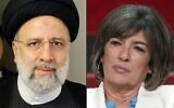 This combination of pictures created on September 22, 2022 shows Iranian President Ebrahim Raisi and Christiane Amanpour. (Ludovic Marin and Frederick M. Brown/various sources/AFP)