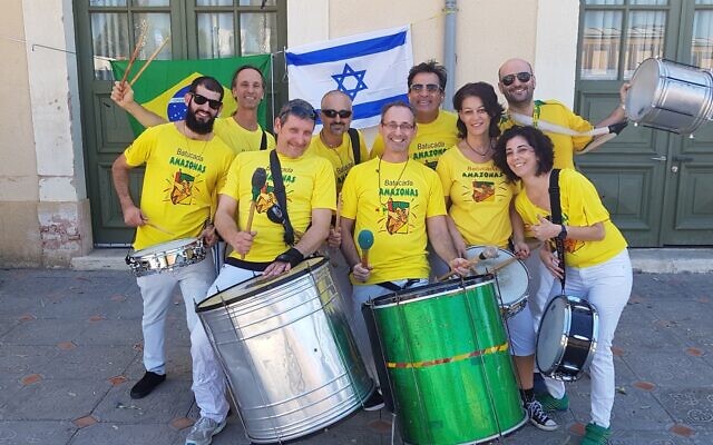 Brazilians in Israel are celebrating the 200th anniversary of Brazil's independence, September 7, 2022 (Tomer Raz)