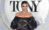FILE - Lea Michele arrives at the 75th annual Tony Awards in New York on June 12, 2022. (Evan Agostini/Invision/AP, File)