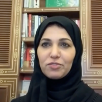 Dr. Hend Al-Muftah, Qatar's ambassador to the United Nations in Geneva. (Screen capture/YouTube)