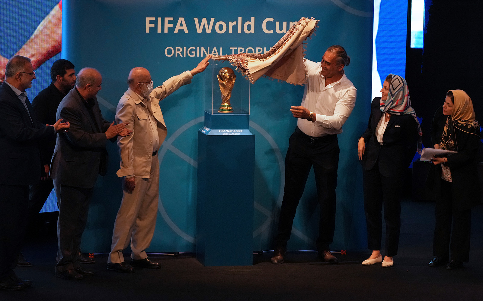 In first, Iran displays FIFA World Cup trophy during pre-tournament global tour The Times of Israel