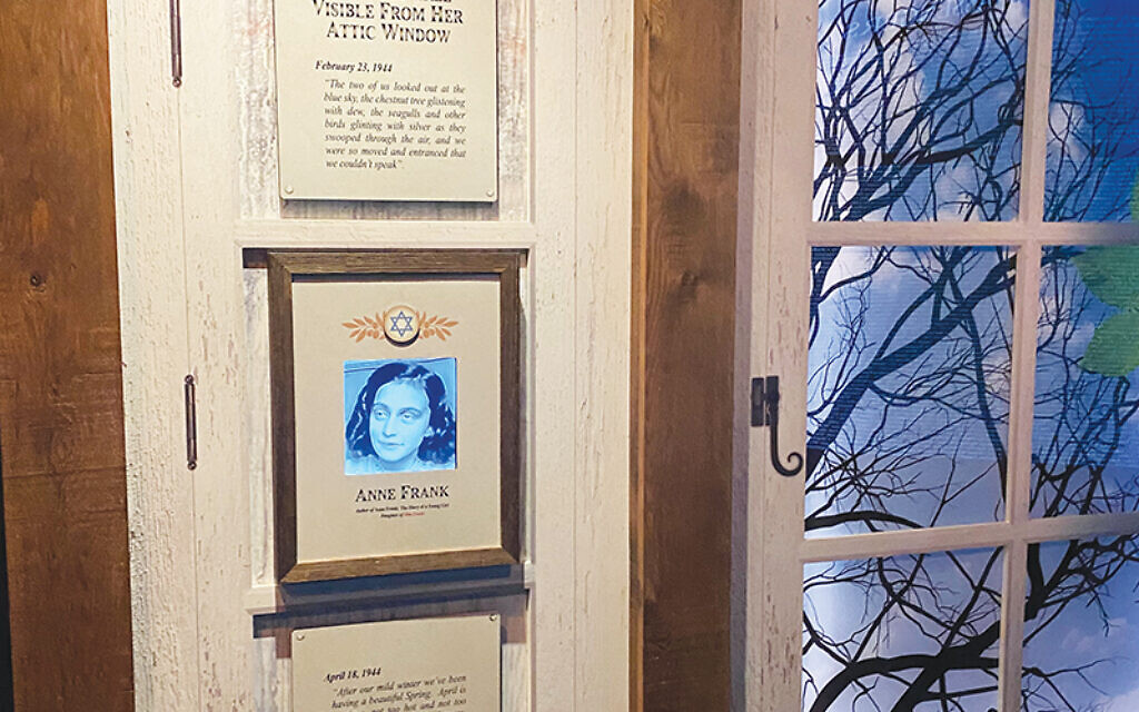 Anne Frank display at the Titanic Museum in Pigeon Forge. (Marshall Weiss/ Dayton Jewish Observer)
