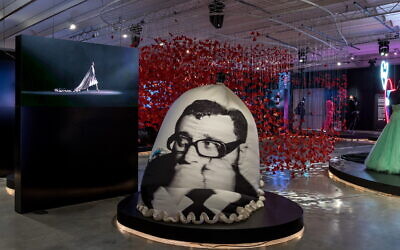 The Lanvin fashion house-designed piece in homage to Alber Elbaz, the Moroccan-born, Israeli designer who died in 2021 and is being honored with 'The Dream Factory,' a new exhibit that opened September 12, 2022 at the Design Museum Holon (Courtesy Elad Sarig)