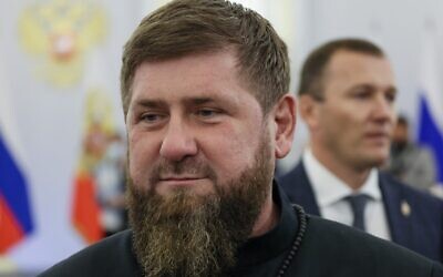 Chechen leader Ramzan Kadyrov attends a ceremony formally annexing four regions of Ukraine Russian troops occupy - Lugansk, Donetsk, Kherson and Zaporizhzhia, at the Kremlin in Moscow on September 30, 2022. (Mikhail METZEL / SPUTNIK / AFP)