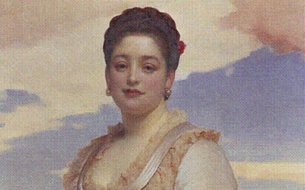 Detail from portrait of Hannah de Rothschild (1851-1890) by Frederic Leighton. (Public Domain/Courtesy of author)