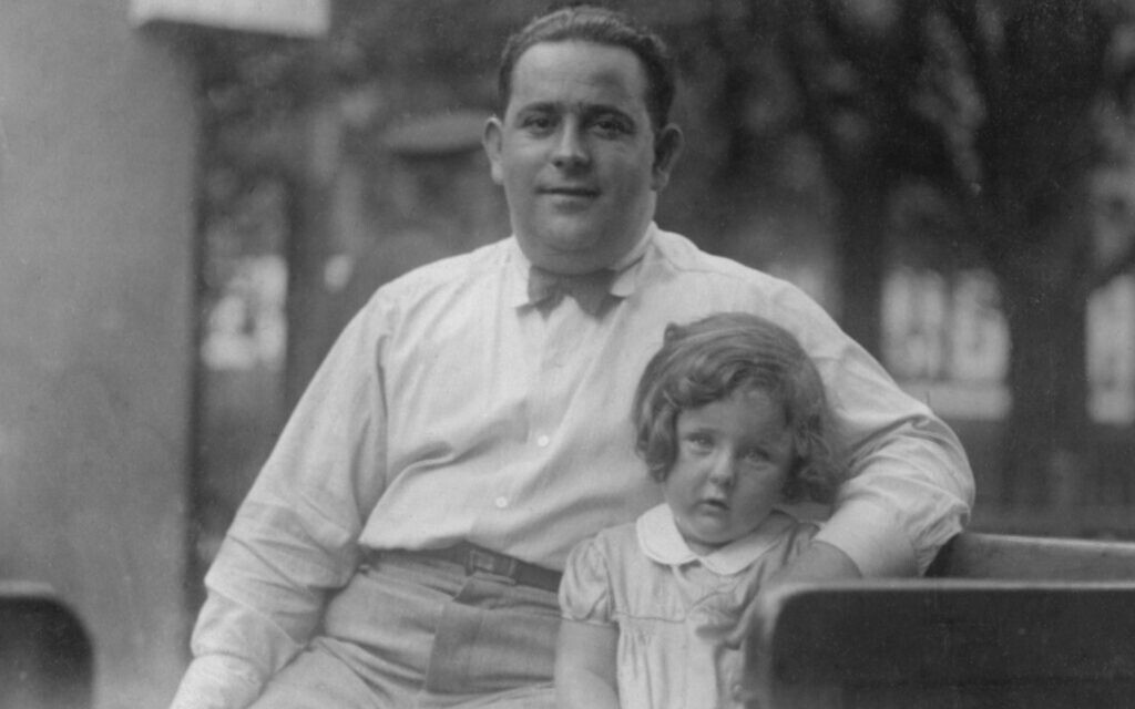 Inge with her father, Ludwig Eisinger, Vienna, Austria, mid-1930s. (Courtesy)