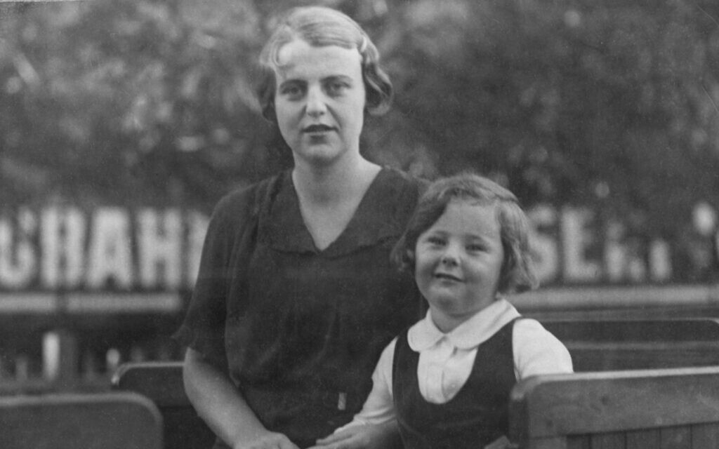Inge with her mother, Stella Eisinger, Vienna, Austria, mid-1930s. (Courtesy)