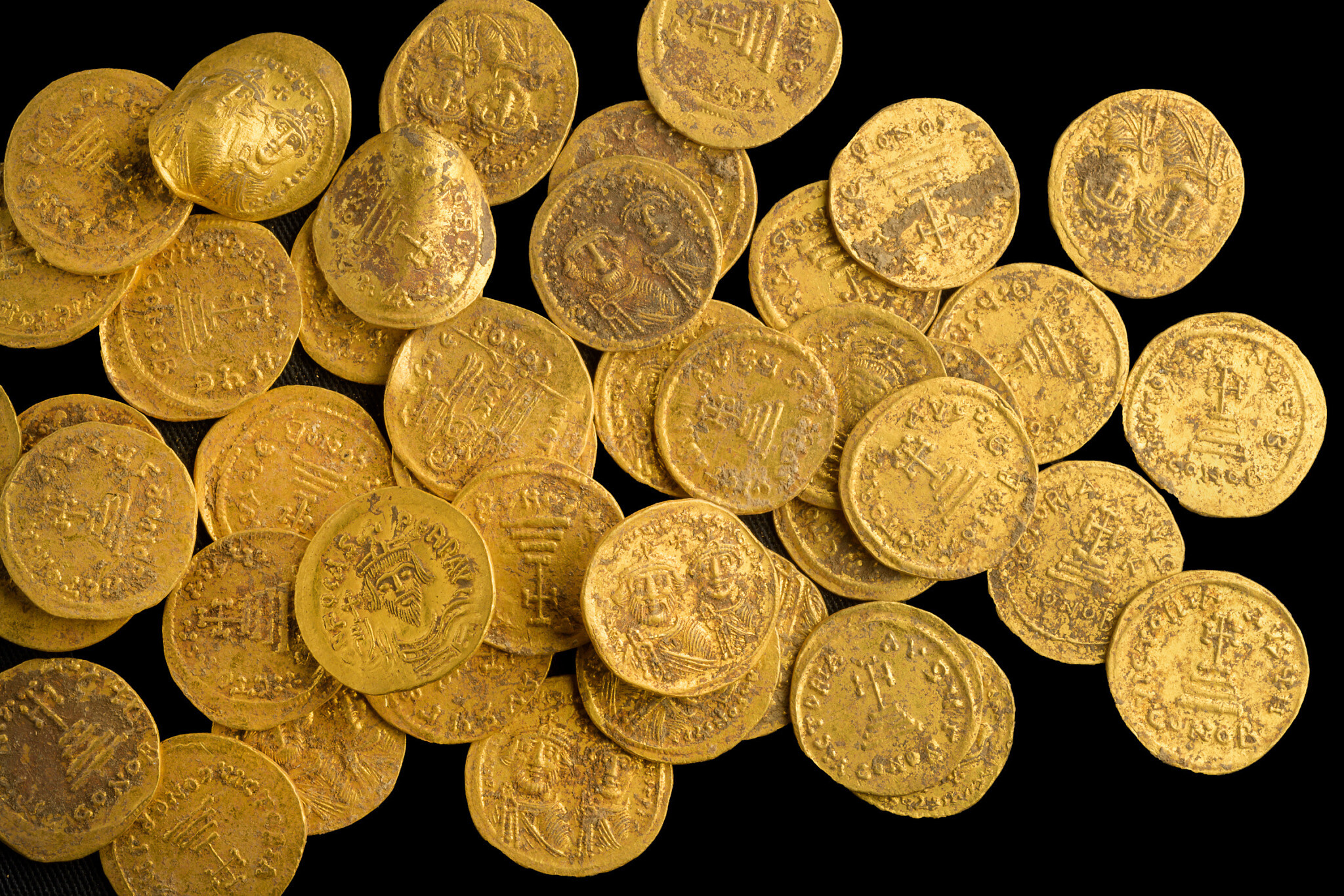 Dozens of pure gold coins discovered in secret cache dating from Muslim  conquest