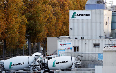 A site of cement maker Lafarge is pictured in Paris, November 14, 2017. (Christophe Ena/AP)