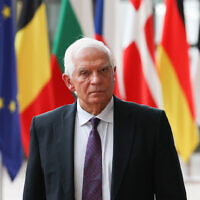 Josep Borrell, High Representative of the EU for Foreign Affairs and Security Policy, in Brussels ahead of the Association Council meeting with Israel (EU)