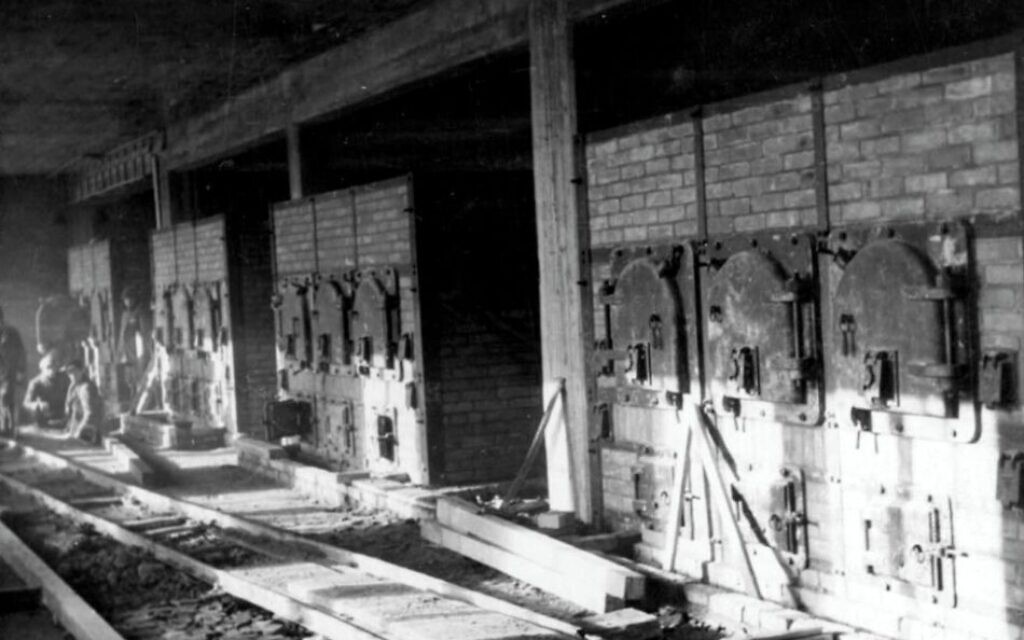Topf & Söhne-designed crematorium for Auschwitz-Birkenau, 1943 (Auschwitz-Birkenau State Museum)